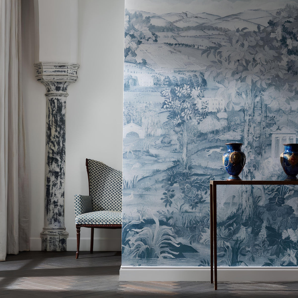 Arcadian Thames Tapetenkollektion Zoffany-Selected Wallpapers-Interiors