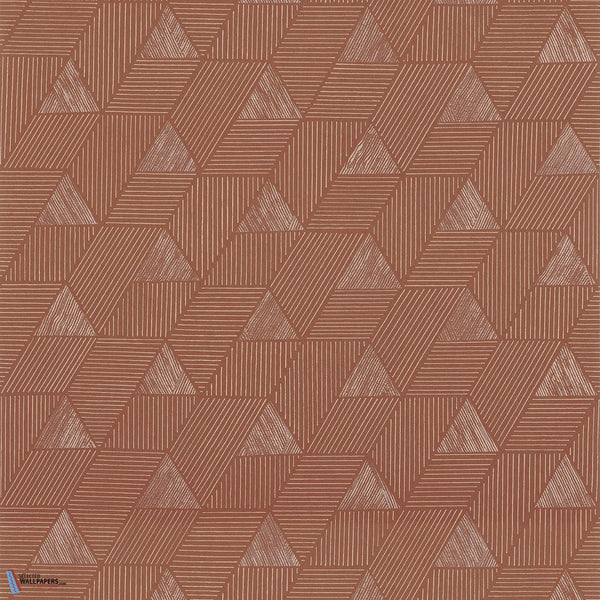 Méroé Tapete-Casamance-Terre Battue/Cuivre-Rolle-Selected Wallpapers & Interiors