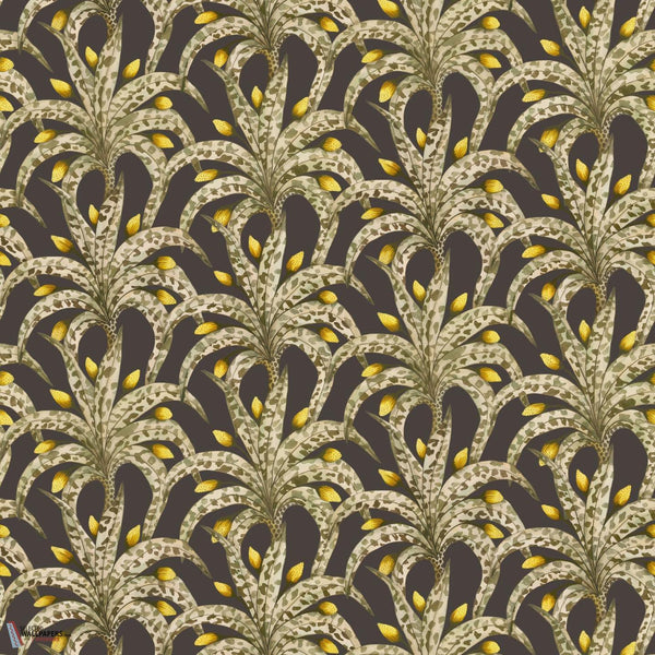 Afrika Damask wallpaper-Cole & Son-Onyx & Citrine-Roll-Selected Wallpapers-Interiors