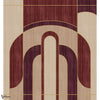Alcoves Tapete-Casamance-Grege/Pourpre-Set-Selected Wallpapers-Interiors