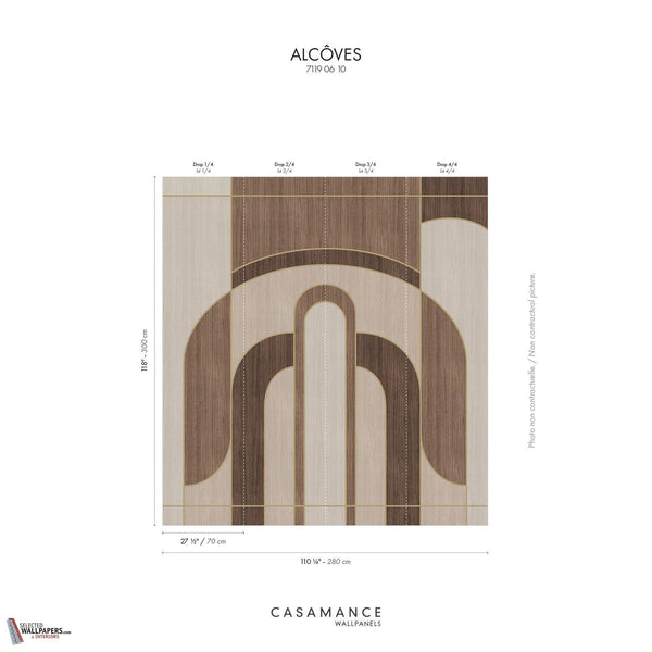 Alcoves Tapete-Casamance-Selected Wallpapers-Interiors
