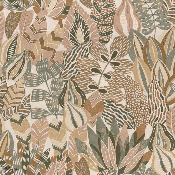 Alfabia behang-Casamance-Kaki/Vanille-Rol-Selected-Wallpapers-Interiors