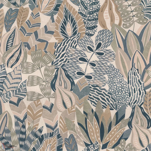 Alfabia behang-Casamance-Pierre Bleue/Travertin-Rol-Selected-Wallpapers-Interiors