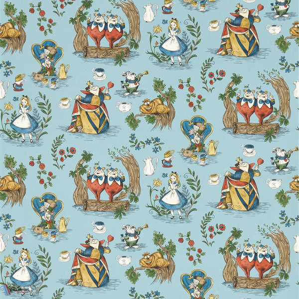 Alice In Wonderland-Tapete-Sanderson-Puddle Blue-Rolle-217286-Selected Wallpapers