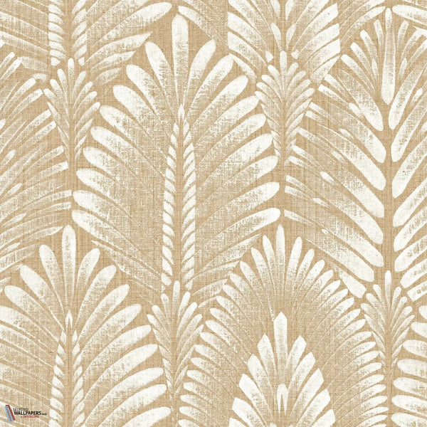 Alisio wallpaper-Casamance-Latte-Roll-Selected Wallpapers-Interiors