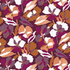 Amaryllis behang-Casamance-Pourple/Ambre-Rol-Selected-Wallpapers-Interiors
