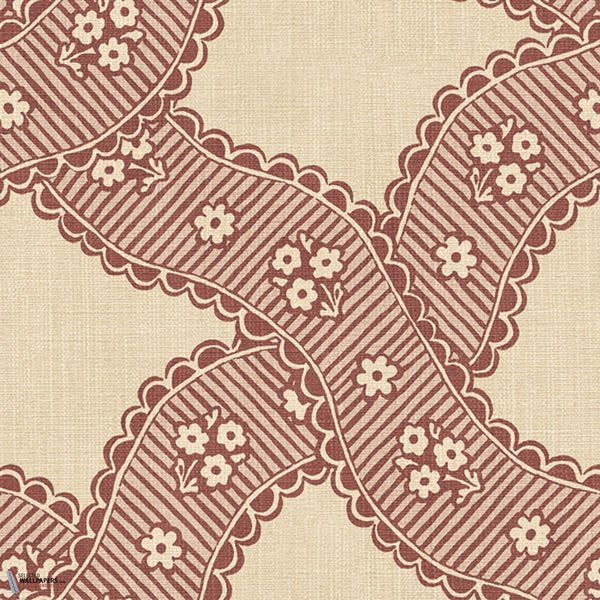 Annie wallpaper-Sandberg-Red-Roll-Selected Wallpapers-Interiors
