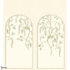 Arezzo Tapete-Casamance-Ivoire/Kaki - Arches-Set-Selected Wallpapers-Interiors