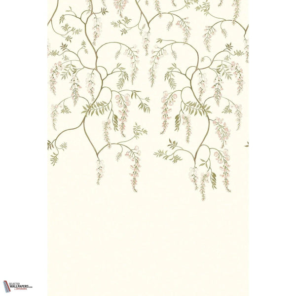 Arezzo Tapete-Casamance-Ivoire/Kaki-Set-Selected Wallpapers-Interiors
