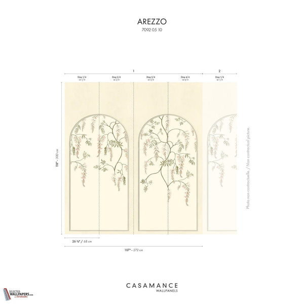 Arezzo Tapete-Casamance-Selected Wallpapers-Interiors