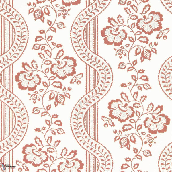 Aubrey wallpaper-Sanderson-Fareham red-Roll-Selected Wallpapers-Interiors