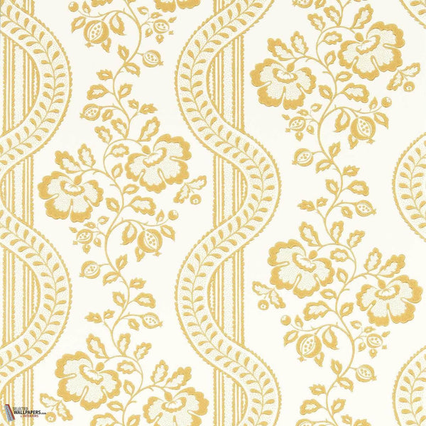 Aubrey wallpaper-Sanderson-Wild honey-Roll-Selected Wallpapers-Interiors