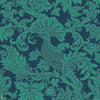 Balabina wallpaper-Cole & Son-Teal on midnight-Roll-Selected Wallpapers-Interiors