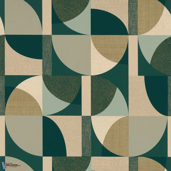Barillet-Casamance-wallpaper-Emeraude/Beige-Roll-Selected Wallpapers