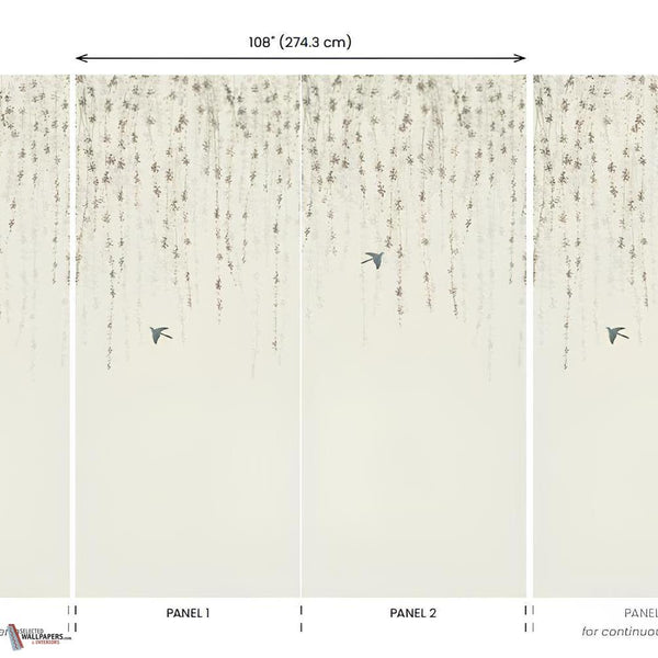 Blossom Mural wallpaper-Thibaut-Selected Wallpapers-Interiors