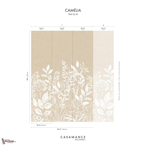 Camelia Tapete-Casamance-Selected Wallpapers-Interiors