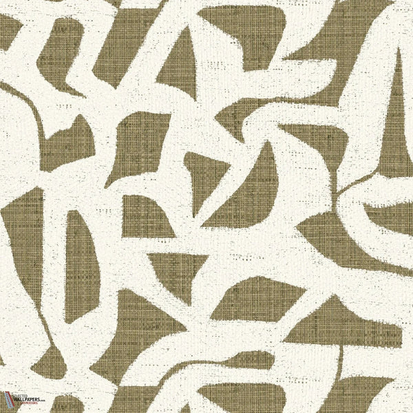 Cana wallpaper-Casamance-Kaki-Roll-Selected-Wallpapers-Interiors