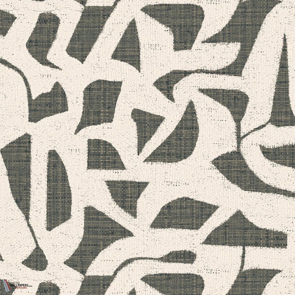 Cana wallpaper-Casamance-Anthracite-Roll-Selected-Wallpapers-Interiors