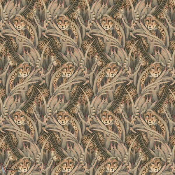 Cheetah Prowl Tapete-Cole & Son-Slate-Rolle-Selected Wallpapers-Interiors