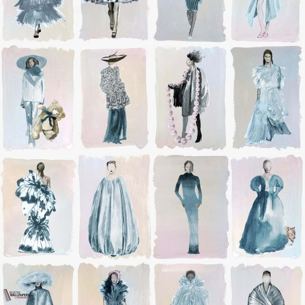 Couture Carousel Tapete-Cole & Son-China blue pearl-Rolle-Selected Wallpapers-Interiors