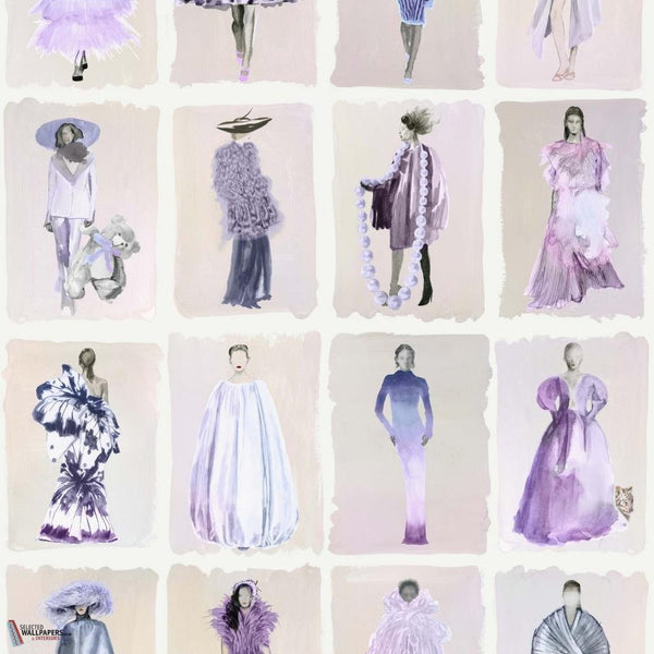 Couture Carousel Tapete-Cole & Son-Lavender-Rolle-Selected Wallpapers-Interiors