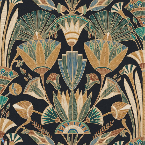 Denderah-Tapete-Casamance-Noir/Multico-Rolle-76130508-Selected Wallpapers