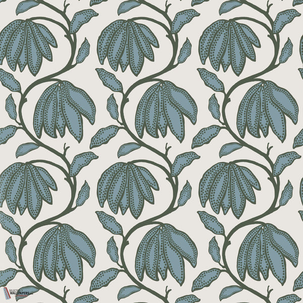 Desert flower wallpaper-Thibaut-Wild sage-Roll-Selected Wallpapers-Interiors