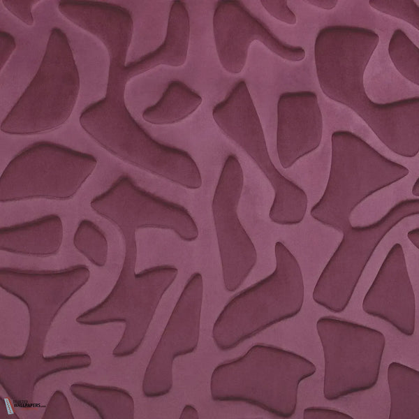 Erosion wallpaper-Casamance-Lie de Vin-Meter (M1)-Selected Wallpapers-Interiors