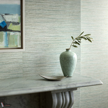 Esai Seagrass Embossed wallpaper by Romo Selected Wallpapers Interiors