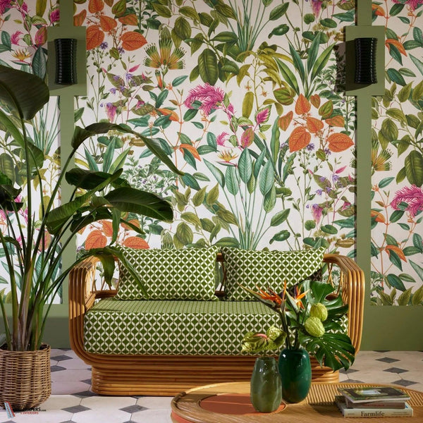 Fantaisie Tropicale Tapete-Pierre Frey-Selected Wallpapers-Interiors