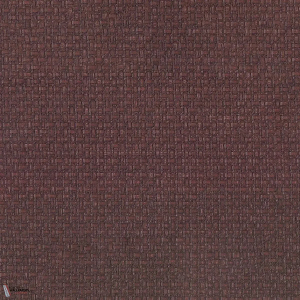 Fibrosa wallpaper-Casamance-Aubergine-Meter (M1)-Selected Wallpapers-Interiors