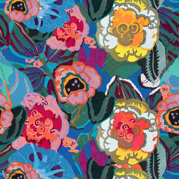 Fiori in Fiore-Mind the Gap-behang-Multicolor-300 cm (standaard)-Selected-Wallpapers-Interiors