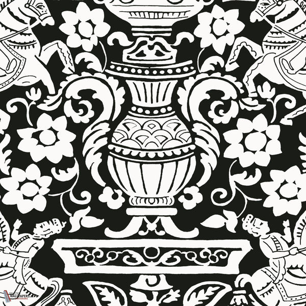 Galway wallpaper-Thibaut-Black-Roll-Selected Wallpapers-Interiors