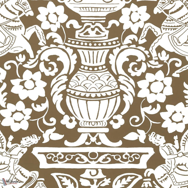 Galway wallpaper-Thibaut-Brown-Roll-Selected Wallpapers-Interiors