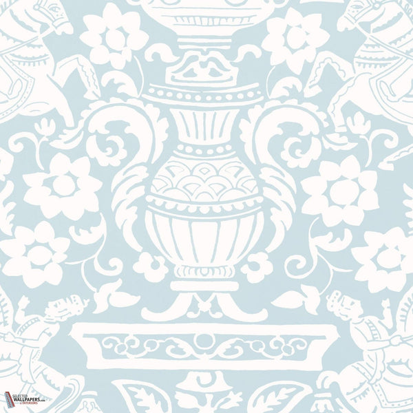 Galway wallpaper-Thibaut-Spa Blue-Roll-Selected Wallpapers-Interiors