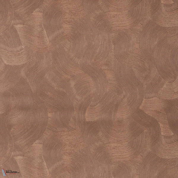 Gemmae wallpaper-Casamance-Bordeaux/Cuivre-Roll-Selected Wallpapers-Interiors