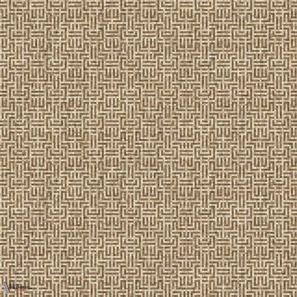 Geometricum wallpaper-Coordonne-Cocoa-Roll-Selected Wallpapers-Interiors