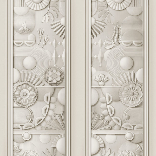 Greenhouse Gathering Window-Moooi-wallpaper-Oyster White-Paneel-Selected-Wallpapers-Interiors