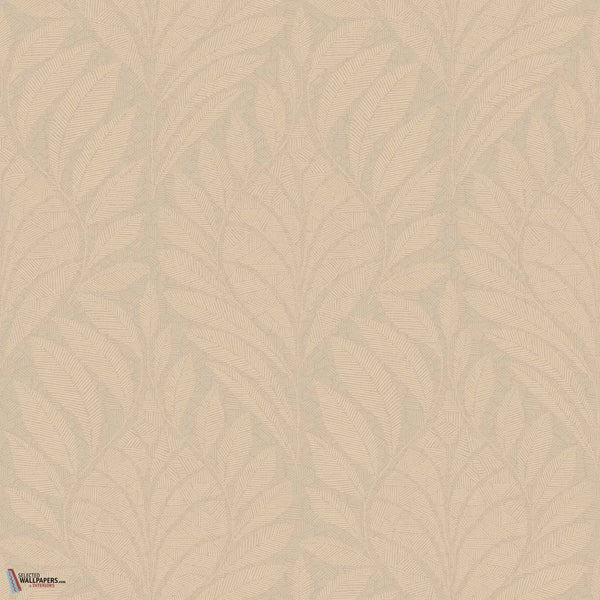 Gustav wallpaper-Casamance-Marron Glace/Nacre-Roll-Selected Wallpapers-Interiors