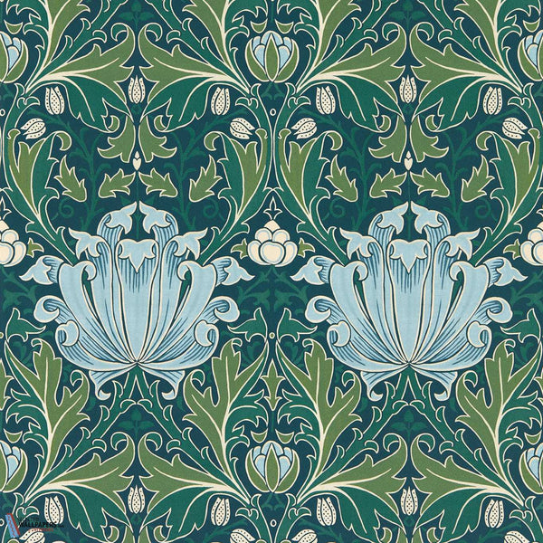 Helena-Morris & Co-Indigo/Boughs-Roll-Selected-Wallpapers-Interiors