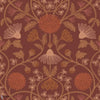 Hippolyte wallpaper-Casamance-Bordeaux/Cuivre-Roll-Selected Wallpapers-Interiors