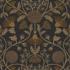 Hippolyte wallpaper-Casamance-Noir/Dore-Roll-Selected Wallpapers-Interiors