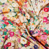 Hollyhocks fabric-House of Hackney-Spring-Velvet-Selected-Wallpapers-Interiors
