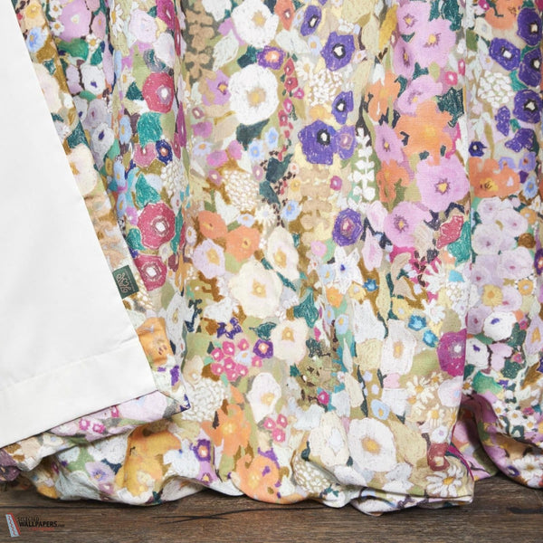 Hollyhocks fabric-House of Hackney-Selected-Wallpapers-Interiors