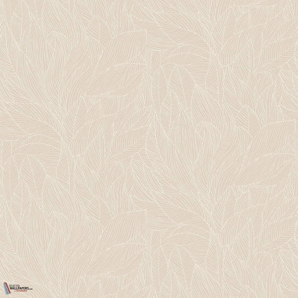Hosta wallpaper-Casamance-Beige/Dore-Roll-Selected-Wallpapers-Interiors