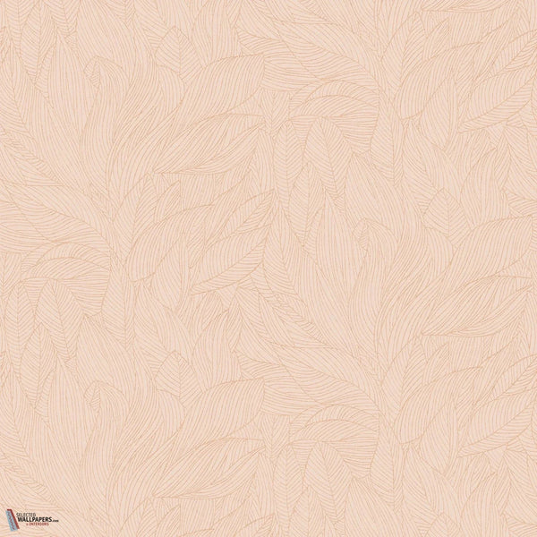 Hosta wallpaper-Casamance-Rose/Poudre-Roll-Selected-Wallpapers-Interiors