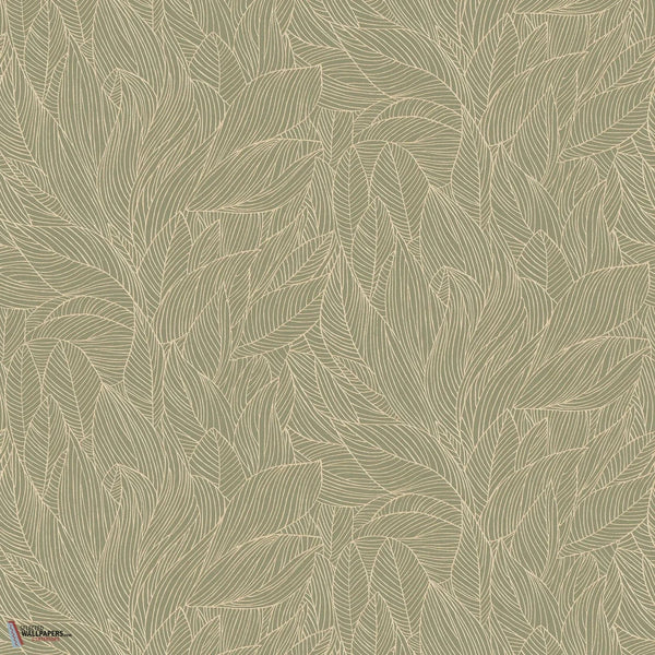 Hosta wallpaper-Casamance-Sauge/Dore-Roll-Selected-Wallpapers-Interiors