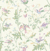 Hummingbirds-Cole & Son-Blush / Sage & Mulberry on Cream-Roll-Selected-Wallpapers-Interiors