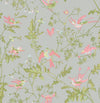 Hummingbirds-Cole & Son-Rose & Olive on Grey-Roll-Selected-Wallpapers-Interiors