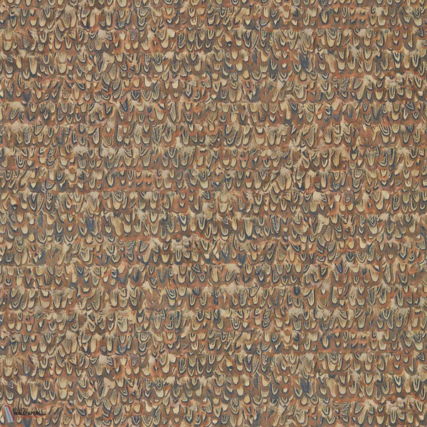 Icarus Tapete-Zoffany-Copper/ phesant-Rolle-Selected Wallpapers-Interiors